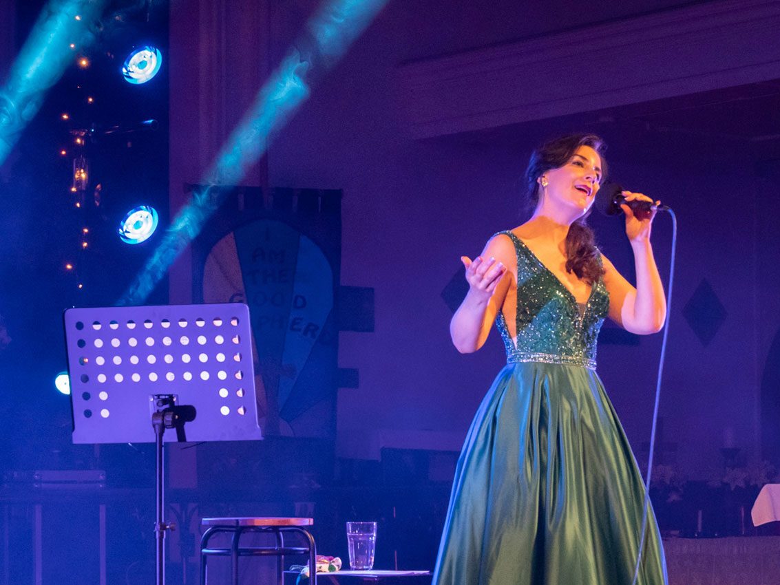 Margaret Keys Singing at Belper Fringe